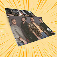 Зошит А5 на скобі 48 л. карта Tokio Hotel 012