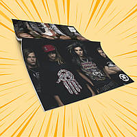 Зошит А5 на скобі 48 л. карта Tokio Hotel 016