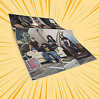 Зошит А5 на скобі 48 л. карта Tokio Hotel 023