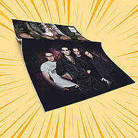 Зошит А5 на скобі 48 л. карта Tokio Hotel 024