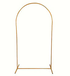 Каркас металевий арка для фотозоны, 2*1 м., золото