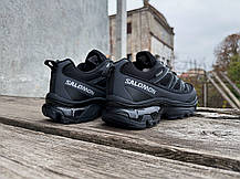 Чоловічі термо кросівки Salomon XT-6 Gore-Tex Black чорні водонепроникні, фото 5