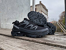 Чоловічі термо кросівки Salomon XT-6 Gore-Tex Black чорні водонепроникні, фото 3
