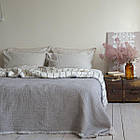 Покривало муслинове з бахромою 230*250 ТМ La Modno Magic Smokey Taupe
