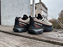 Чоловічі термо кросівки Salomon XT-6 Gore-Tex Beige бежеві водонепроникні, фото 5