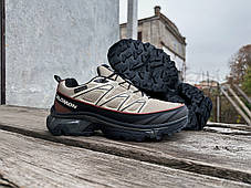 Чоловічі термо кросівки Salomon XT-6 Gore-Tex Beige бежеві водонепроникні, фото 3