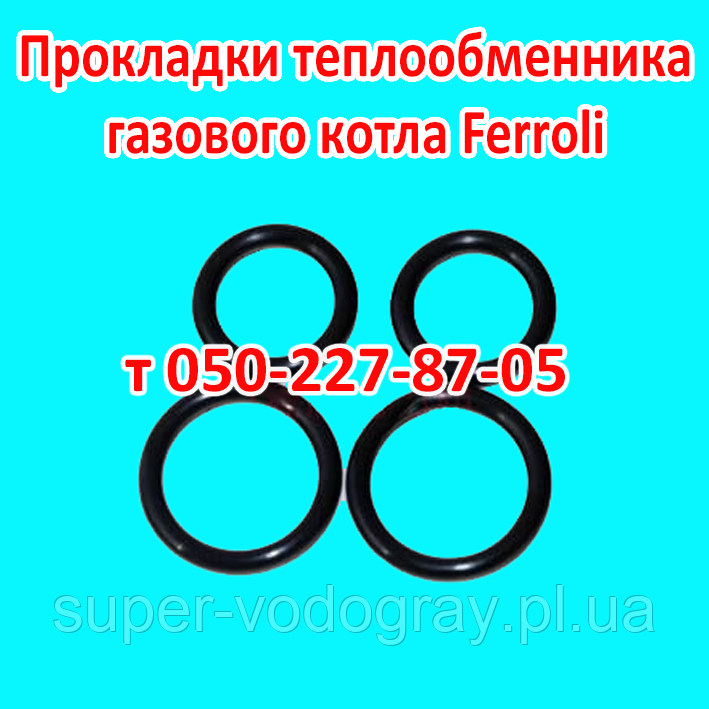 Комплект прокладок теплообмінника для газового котла Ferroli