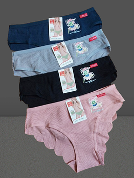 Плавки труси жіночі бавовна стрейч №0036 р.42-44, 46. Від 6шт по 29грн.