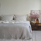 Покривало муслинове з бахромою 170*220 ТМ La Modno Fancy Simply Taupe