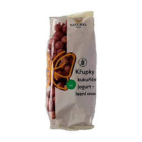 Шарики кукурудзяні в йогурті Лісові фрукти ,безглютенові 140г,Natural