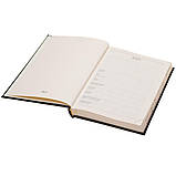 Щоденник датований А5 на 2026 рік бумвініл тверда обкладинка бежевий блок (Італія), фото 4