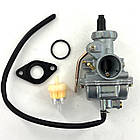 Карбюратор мопед Alpha Альфа 110-125 кубів D-20 мм Keihin, фото 2