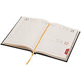 Щоденник датований А5 на 2026 рік бумвініл тверда обкладинка бежевий блок (Італія), фото 7