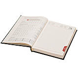 Щоденник датований А5 на 2026 рік бумвініл тверда обкладинка бежевий блок (Італія), фото 6