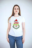 Merry Grinchmas. Друк на футболці з новорічним принтом Грінч, фото 3