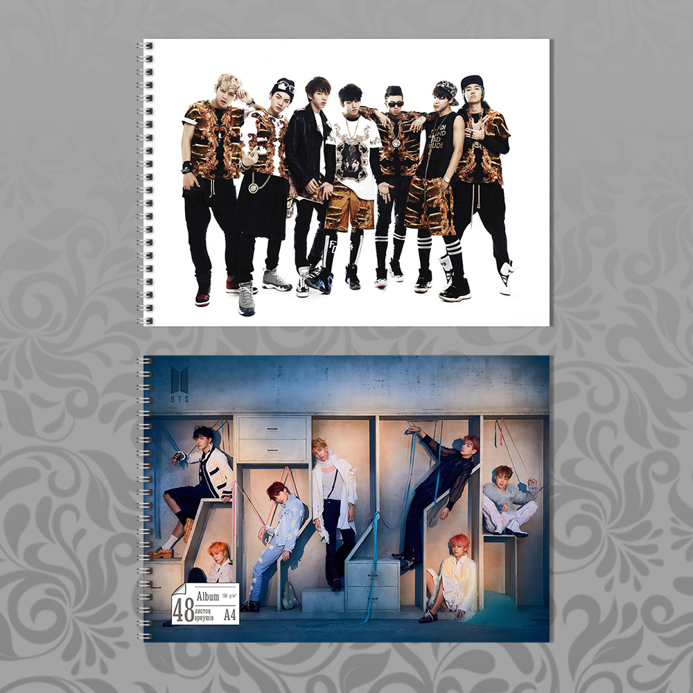 Альбом А4 для малювання 48 л. 150 гр.м² K-Pop Group BTS