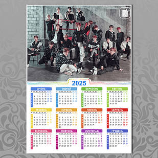 Плакат-календар А3 K-Pop NCT