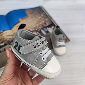 Сірі пінетки кросівки U.S. Polo Assn
