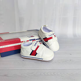 Білі пінетки кросівки Томмі для новонароджених