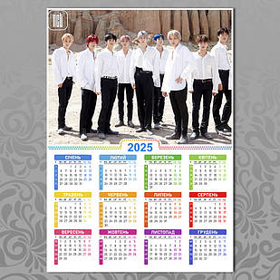 Плакат-календар А3 K-Pop NCT 002