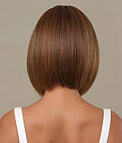Перука каре з чубчиком термоперука коричнева (LC2071-2), фото 3