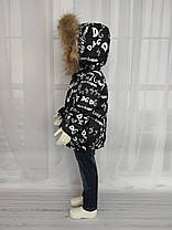 Дитяча зимова куртка Дольче Г, пуховик, фото 2