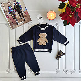 Дитячий теплий в'язаний костюм Moschino для новонароджених