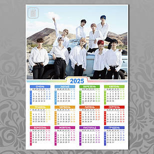 Плакат-календар А3 K-Pop NCT 003