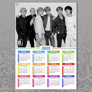 Плакат-календар А3 K-Pop NCT 004