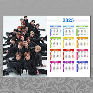 Плакат-календар А3 K-Pop NCT 005
