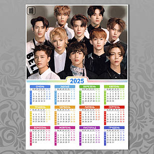 Плакат-календар А3 K-Pop NCT 006