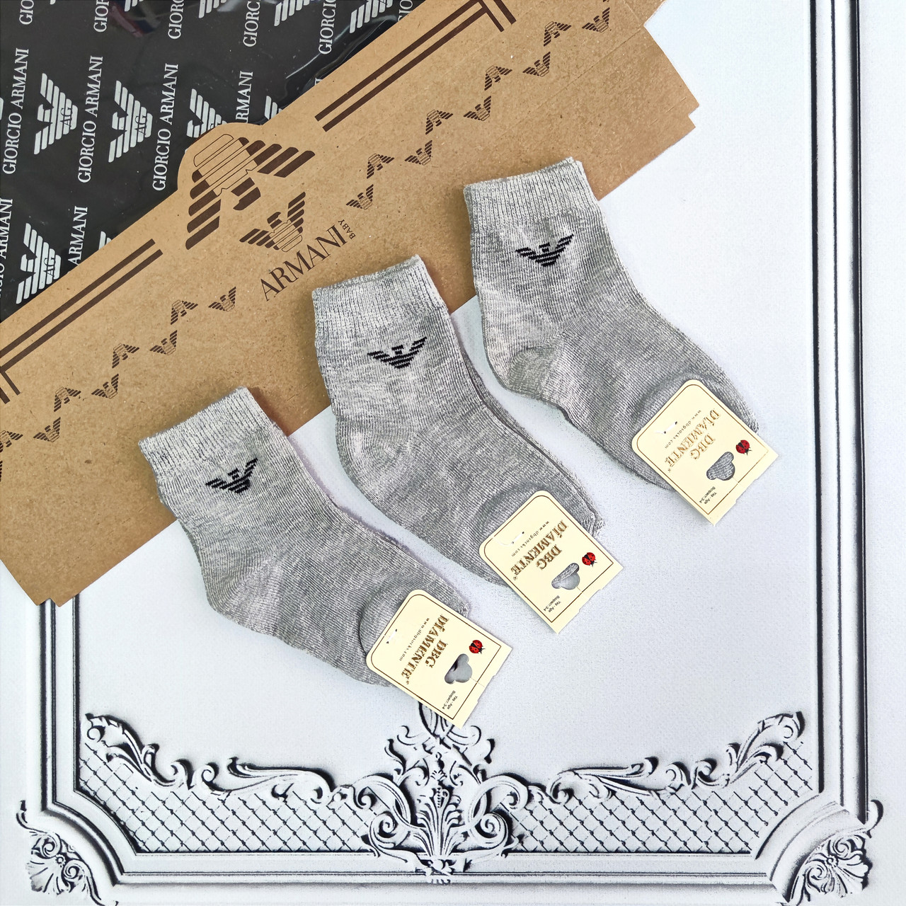 Дитячі бавовняні шкарпетки Armani