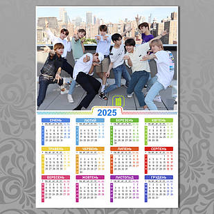 Плакат-календар А3 K-Pop NCT 008