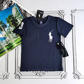 Дитяча синя футболка Polo
