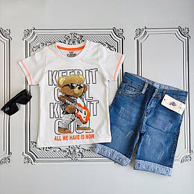 Дитяча біла футболка