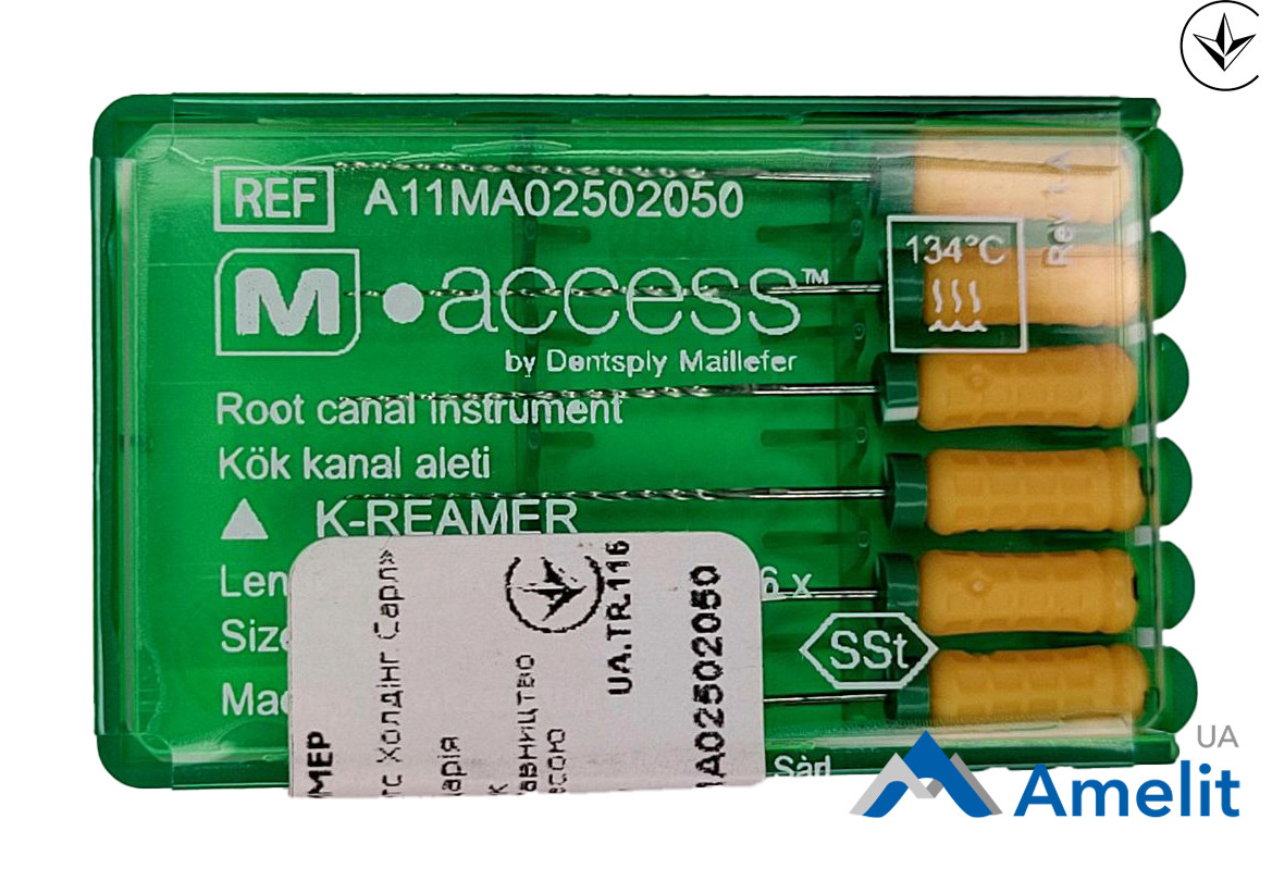 Інструмент ручний K-Reamers M-Access №20, 31 мм (Dentsply Maillefer), 6 шт./пак.