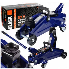 Домкрат підкатний гідравлічний для легкового авто Black 2 т 130мм-300мм гідравлічний домкрат підкатний