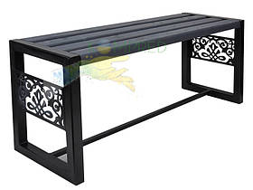 Лавка без спинки на металевому каркасі Візантія 1000*400*500мм Kompred kc-012