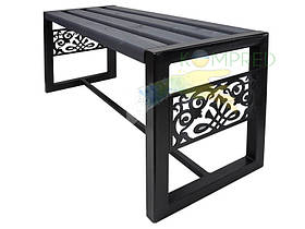 Лавка без спинки на металевому каркасі Візантія 1500*400*500мм Kompred kc-012/1