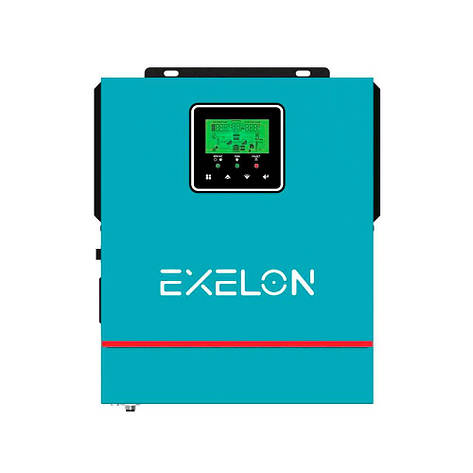Інвертор Exelon EXS-1000/12, 1000VA, 12V, струм заряду 0-40A, MPPT (20-150VDC, 80A), 290x240x91mm, 3.5 kg, фото 1