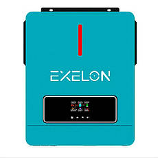 Гібридний інвертор Exelon ECP-6200/48, 6200VA, 48V, струм заряду 0-120A, MPPT (60-450VDC, 22A), 420x350x110mm,, фото 2