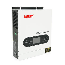 Гібридний інвертор MUST PV1800-1612 ECO, 2000VA/1600W, 12V, струм заряду 16-80А, MPPT 80А, 290*367*111мм, 6,4
