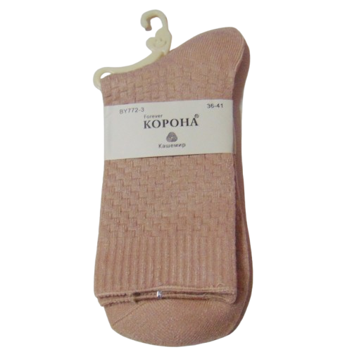 Кашемірові шкарпетки Корона 36-41 кавові 772-3, фото 1