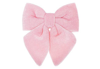 Бант новорічний рожевий 22 см