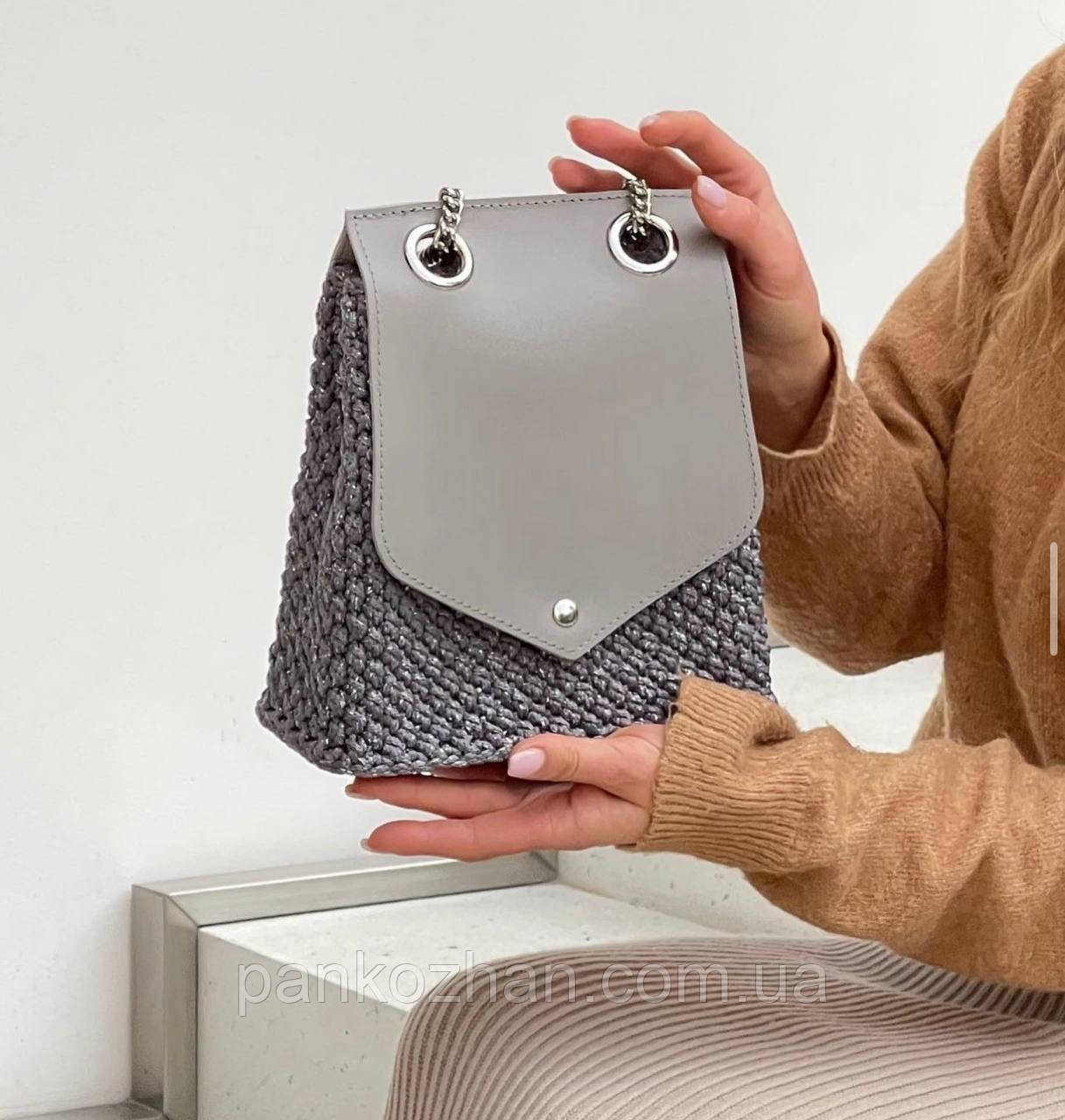 Набір шкіряної фурнітури для сумки селін міні з ЛЮВЕРСАМИ, натуральна шкіра, фото 1