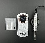 Білий професійний фрезер Мокс IX11 (на акумуляторі 2000mAh) на 35 Вт. - 45000 об./хв. для манікюру та педикюру, фото 3