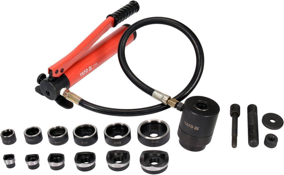 Пробійник гідравлічний для отворів YATO по листовому металу t≤ 4 мм, Ø= 22-60 мм [1], фото 1