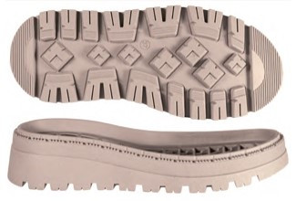 Підошва з гумового матеріалу для жіночого взуття Астеріа-6, розмір: 36-41, кольору Лате, фото 1