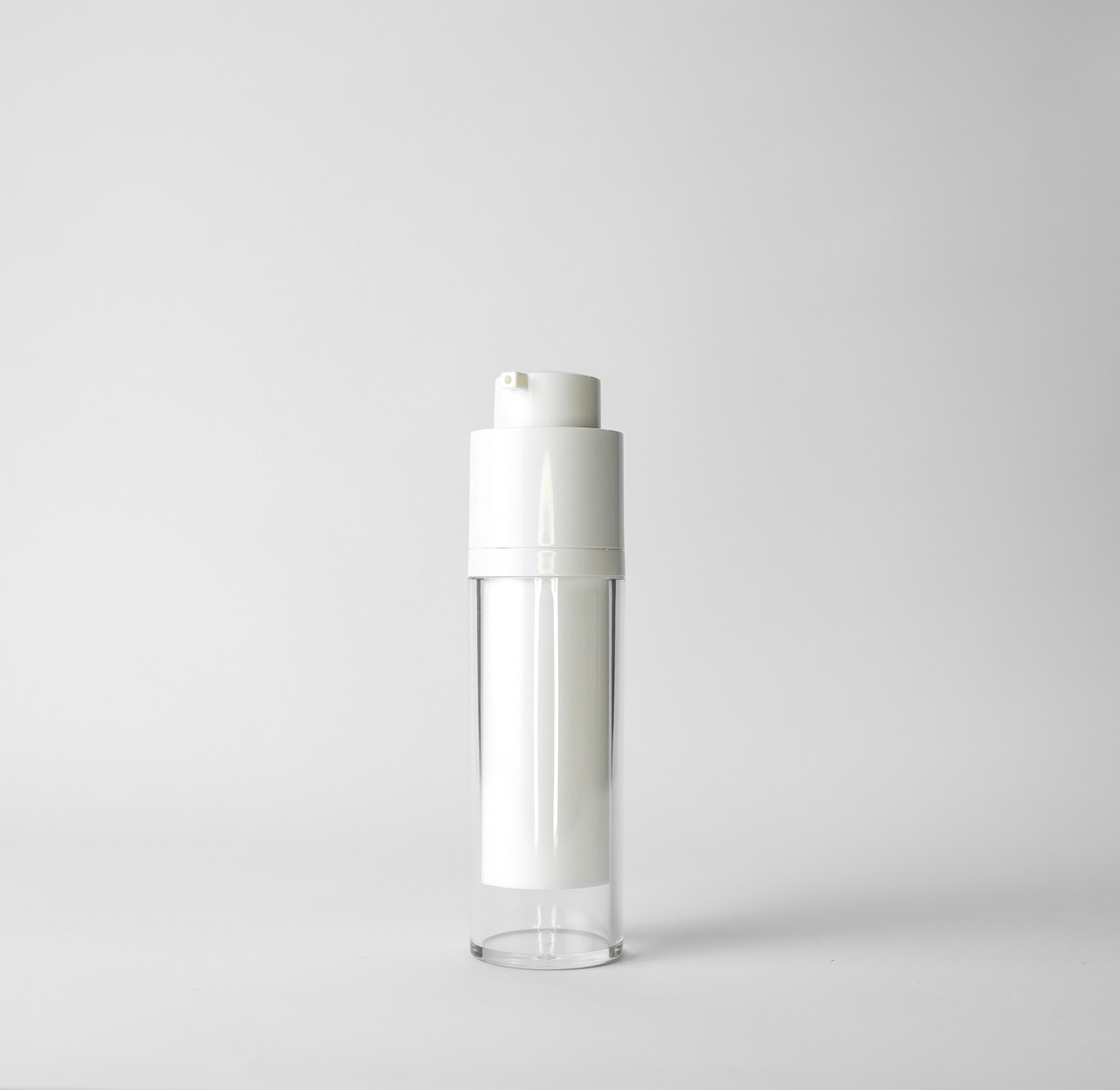 Вакуумний флакон диспенсер "Циліндр", білий 30мл