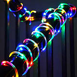 Вулична гірлянда дюралайт мульти 100 м, світлодіодна стрічка гірлянда прозорий шланг, дюралайт LED стрічка ХІТ, фото 4